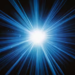 a bright star with beams of light shining in it