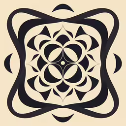 an abstract design on a white background