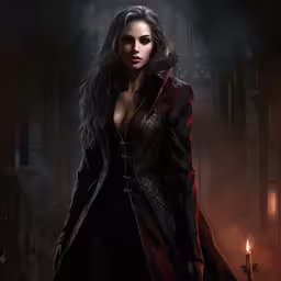 woman dressed in a gothic costume next to a candle,a young woman dressed in gothic clothing
