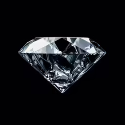 a large diamond on black with lots of diamonds