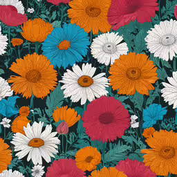 a group of flower that is growing together,an image of flowers on a dark background