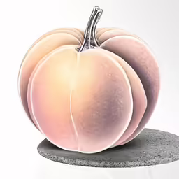 a drawing of a pumpkin on a round surface