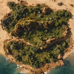 there is an island in the middle of water
