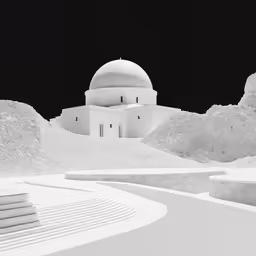 the building has two domes on it