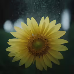 a close up of a yellow sunflower