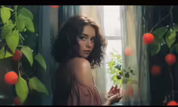 an image of a young lady with the image in full color