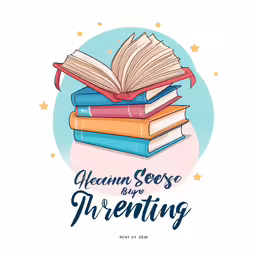 stack of books and a pen is shown for a quote