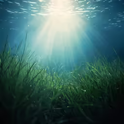 a close up view of some water