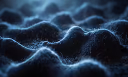 blue and black fracta background made up of wavy waves