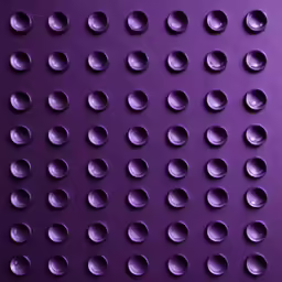 the violet background shows round holes in the form of circles