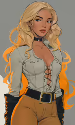 an illustration of the character blonded woman