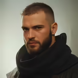 man with a cowee undercut and a beard
