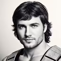 this man looks cool and sexy with long hair