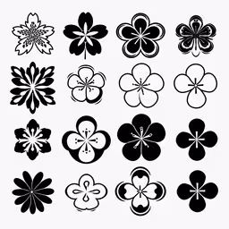 an image of different shamrocks,the four - leaf clover logo in different colors