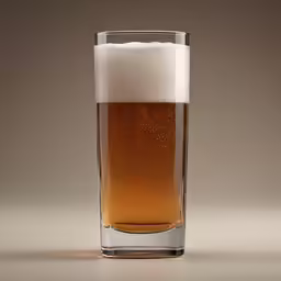 a glass of beer that is sitting in a table