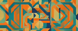 an abstract painting depicting different colors on oranges, blue and green,a colorful abstract painting that looks like something in a different way
