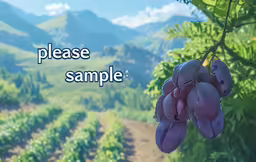 a poster on the side of a tree that reads please sample