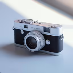 an old style camera is on a table