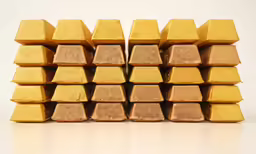 stacks of stacked yellow and brown square shapes