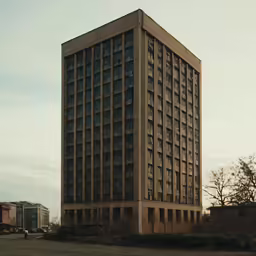 this is an abandoned building in the middle of nowhere