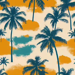 this is an image of wallpaper with palm trees