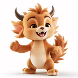 a very cute looking small animal holding a fist