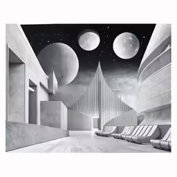 an image of a scene with multiple seats and stars