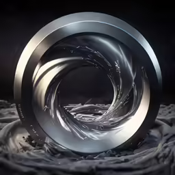 an image of metal object in the middle