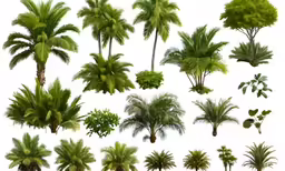 many trees are placed together with green leaves
