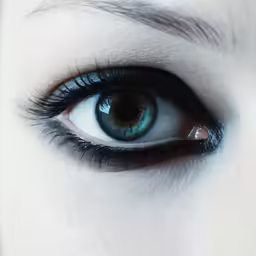 a close up shot of a blue eye