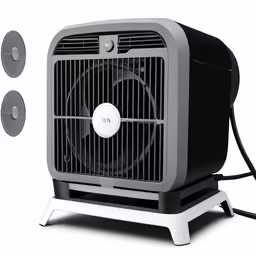 the fan heater is ready to go up in the air
