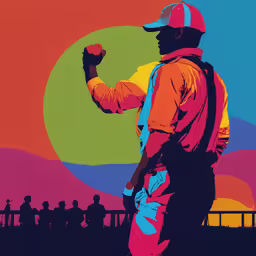 a person standing on a hillside with a hat and backpack,a man with a baseball hat on while standing in front of a sun setting