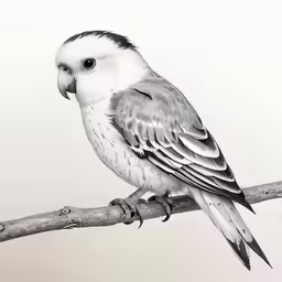 a bird sitting on top of a wooden branch