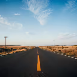 a road through a rural area on a sunny day