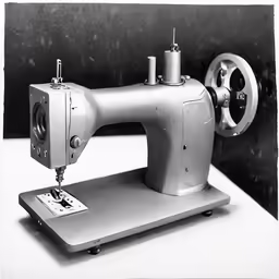 a sewing machine that has some type of needle on it