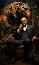 an image of a man that is sitting on a chair