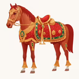 a close up of a horse with a cloth around its neck