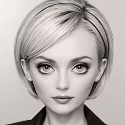 a very nice looking lady with some serious makeup