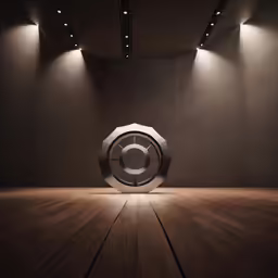 the design for a music system in an art deco museum