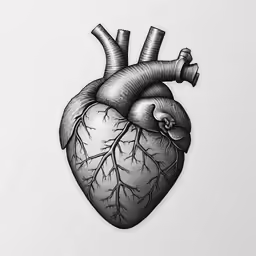 a human heart with a lot of water inside it
