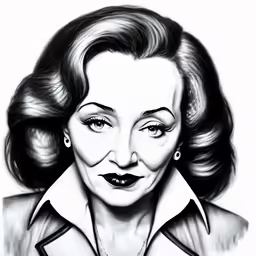 a drawing of the actress as portrayed in the movie