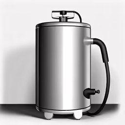 a kettle with a plug on the side