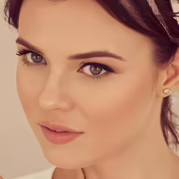 an attractive young woman wearing a bridal look