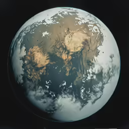 the earth as seen from space showing different terrains