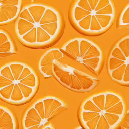 a group of slices of orange that have been sliced in half