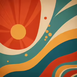 the art work on the wall depicts abstract designs
