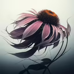 a very pretty flower with lots of purple petals