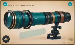 a long lens with an extended telephoture