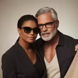 two women pose for a picture while one man is holding her