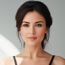 a woman in black bra posing for the camera